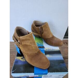 Mtng Originals Suede Leather Boots Women's Size 41 Brown Booties Cowboy Piel‎
